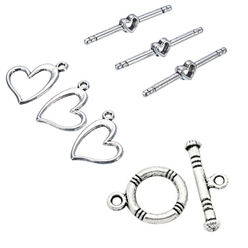 HOUSWEETY 80 Sets Fermoirs T Toggle Apprêts pou...