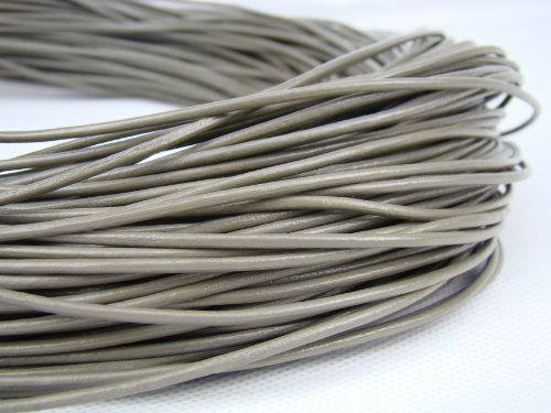 LZB cordon de cuir brun 10 m ø env. 2,0 mm (gris)