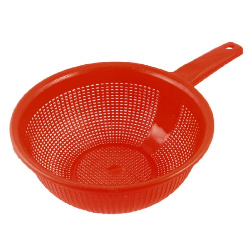Kitchen Home Platic Red Long Handle Rice Strain...