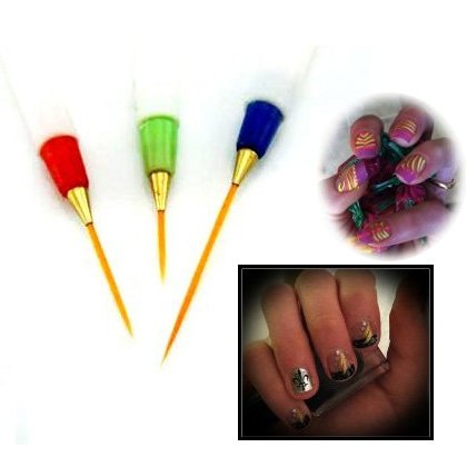 SODIAL (R)Stylo/Pinceau pour l'art des ongles