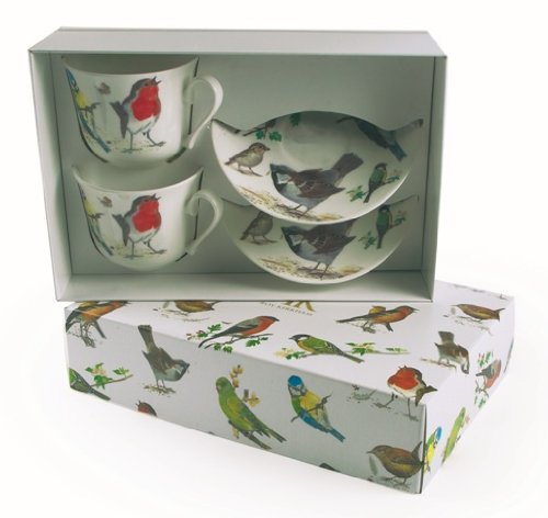Roy Kirkham Oiseaux & tasse soucoupe-set de 2 boîte code EAN B00AHDNXWW 