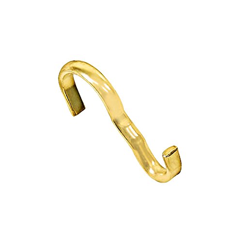 Brass Plated Moulding Hooks Pkg/4