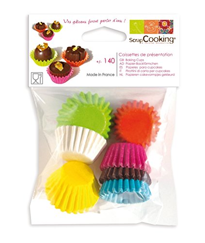 Caissettes mini - couleurs assorties - 140 pièc...