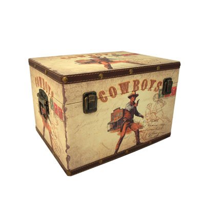 Boite malle en bois déco américaine déco cowboy...