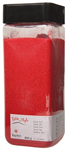 Sable fin - Rouge - 0,1 à 0,3 mm - 800 g - Rayher