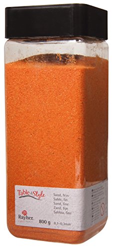 Sable fin - Orange - 0,1 à 0,3 mm - 800 g - Rayher
