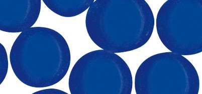 Pierre ronde - Bleu foncé - Ø 1 cm - Transparen...