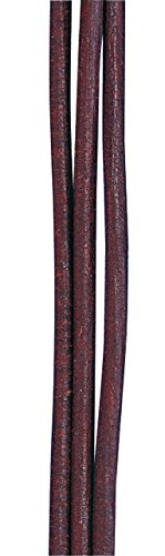 Lanière cuir - Brun foncé - Ronde - Ø 2 mm - 1 ...