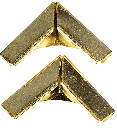 Coins en métal pour livres - Doré - 14 x 14 mm ...