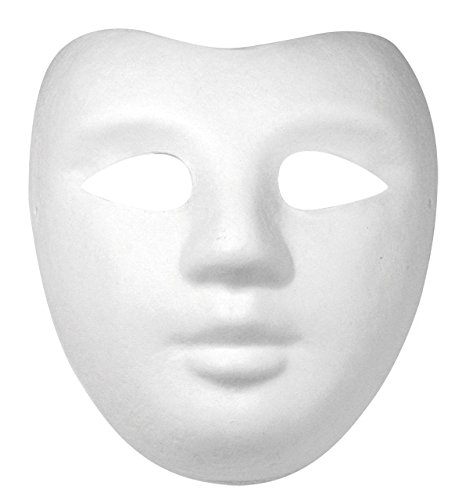 Masque - Visage - 21,5 x 18 cm - Avec élastique...