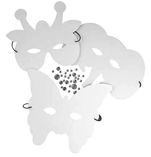 Masques - Faune amusante - 21 x 17 cm - 3 pièce...