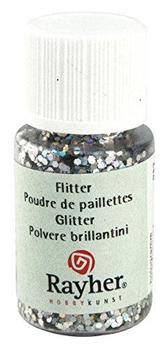 Poudre paillettes Hologramme - Argenté brillant...