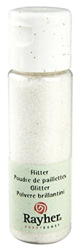 Poudre de paillettes - Blanc - Ultrafine - 20 m...