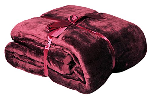 Viva Plaid en microfibre super soft, 150 x 200 cm, différentes couleurs, microfibre, rouge bordeaux, 150 x 200 cm code EAN B00BJKGDLA 