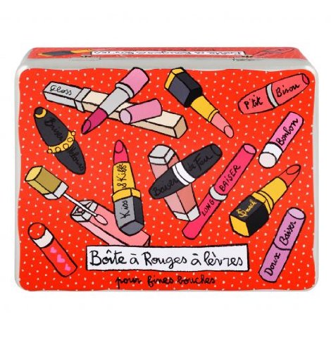 Derrière la porte Derrière la Porte - Boite rouges à lèvres compartimentée Derrière la porte - Boite métal code EAN B00BU628C6 