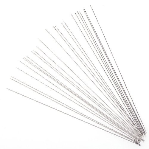 EOZY 30Pcs 0.3mm*55mm Aiguille Fine En Filer Le...