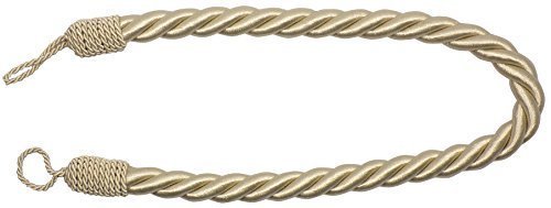 2 Embrasses de Rideau Large Cordon en Satin Bei...