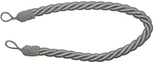 Embrasse Rideau Corde Épais SATIN Argent Grande...