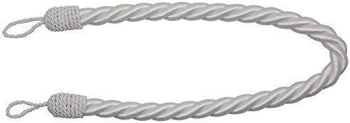 Embrasse-rideau Corde Epais Satin Blanc Large 8...