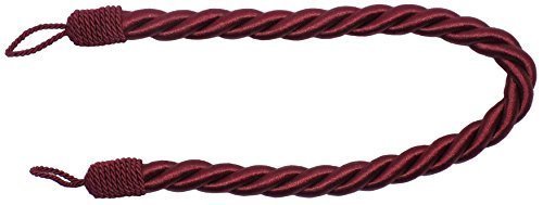 Embrasse de Rideau Large Cordon Soie Rouge Bord...