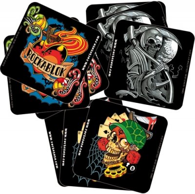 ROCK A BLOK - lot de 9 sous bocks - collector 3 - noir code EAN B00D3JOM7W 