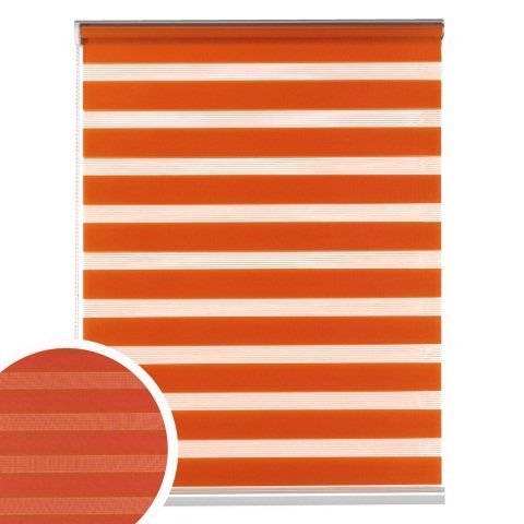 Clara Vidal - estor roulé de nuit et jour syracuse - orange - 100 x 175 cm code EAN B00DTUECRU 