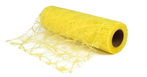 Chemin de table (modern) - jaune - 30 cm - au m...