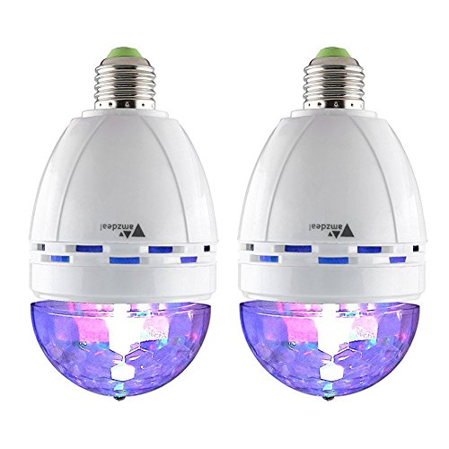 amzdeal® 2 x E27 3W RGB ampoule de scène multi ...