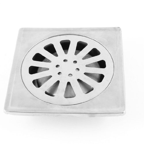 Forme carrée Siphon de sol avec grille de 3,9 c...