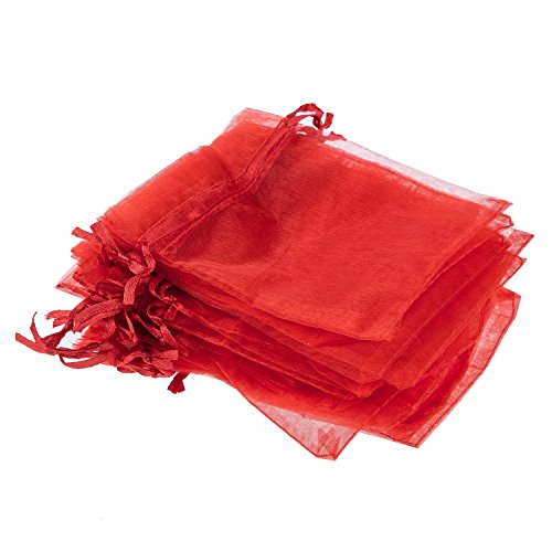 TOOGOO(R) 30 Pochette Sachet Sac en Organza Rouge Mariage 12x10cm code EAN B00F0HKIFU 