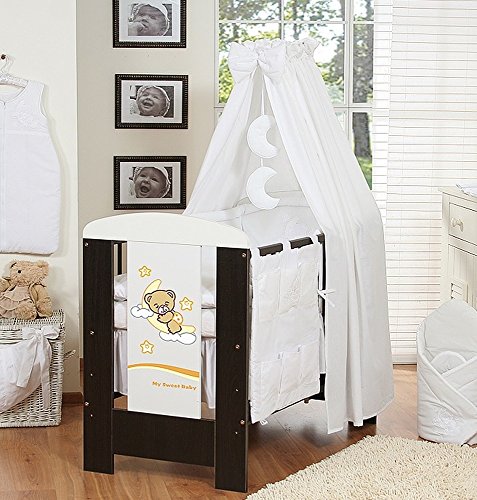 Ciel de lit bébé enfant en tissu Joyeuse Nuit b...