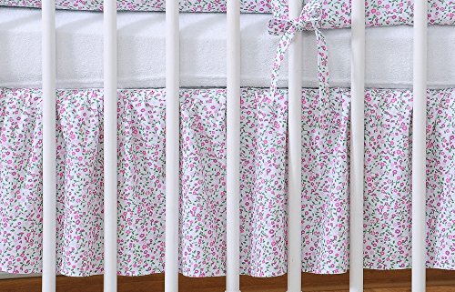 Cache Sommier pour lit 140x70 - Liberty rose