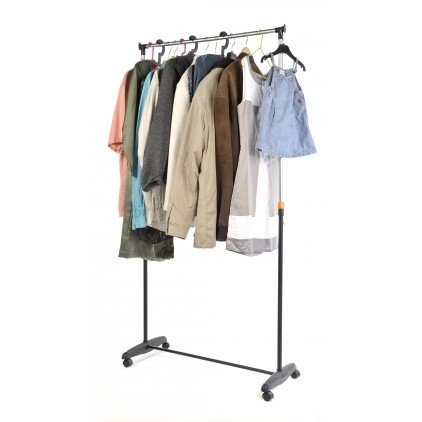 Portant à roulettes simple avec hauteur réglable