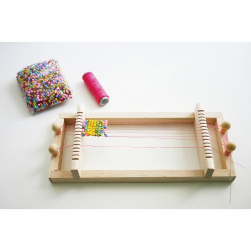 Métier à tisser pour perles en bois avec 100 g ...