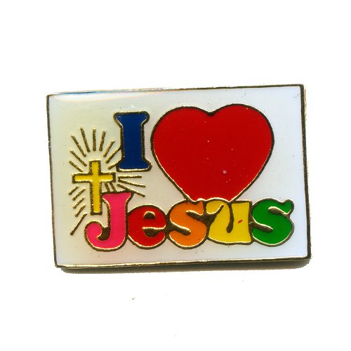 hegibaer I love motif cœur croix jésus rockabilly button pin badge en métal et écussons 0166 code EAN B00GL03IAC 