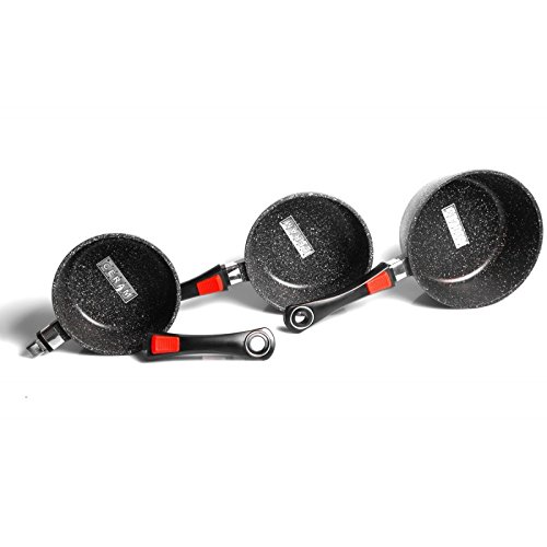 Kaiser Serie 3 casseroles kaiser 16/18/20 cm induction fonte d'alu "effet pierre" code EAN B00HWFH2Y8 