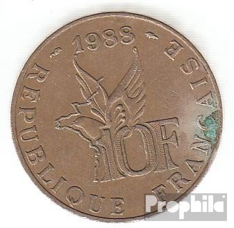 France km-no. : 965 1988 Nickel-bronze 1988 10 ...