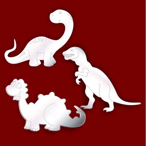 Lot de 3 miroirs gravé pour chambre de garçon M...