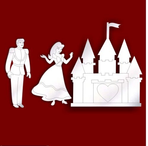 Lot de 3)-Gravé à l'effigie des miroirs pour dé...