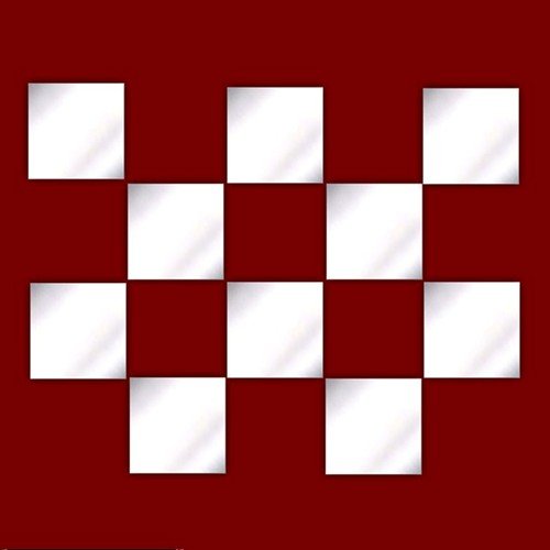 Lot de 10 carrés de miroirs acrylique 2,5 cm (c...