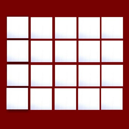 Lot de miroirs acryliques 20 carrée 2,5 cm chaque