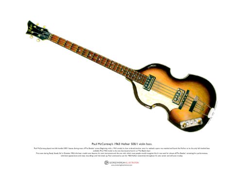 1963 Hofner 500/1 violon basse de Paul McCartne...