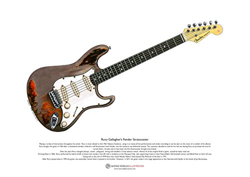 Fender Stratocaster de Rory Gallagher ART POSTE...