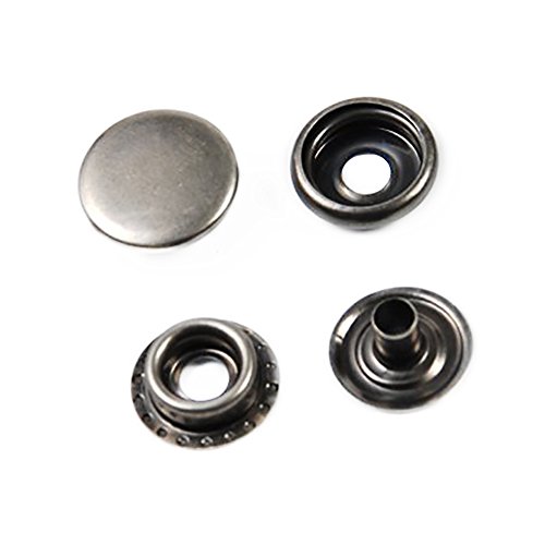 100 sets Boutons pression robuste, diamètre 15 ...