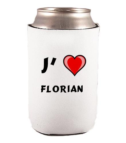 Shopzeus Couverture de bouteilles personnalisée en néoprène avec J'aime - Florian inscription code EAN B00ITSQ3EM 