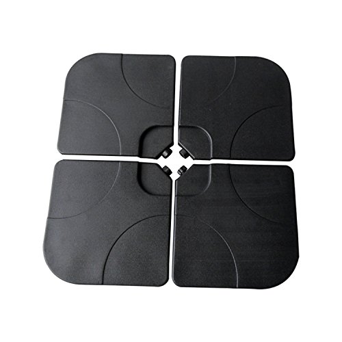 Lot de 4 dalles carré pour pied de parasol en c...