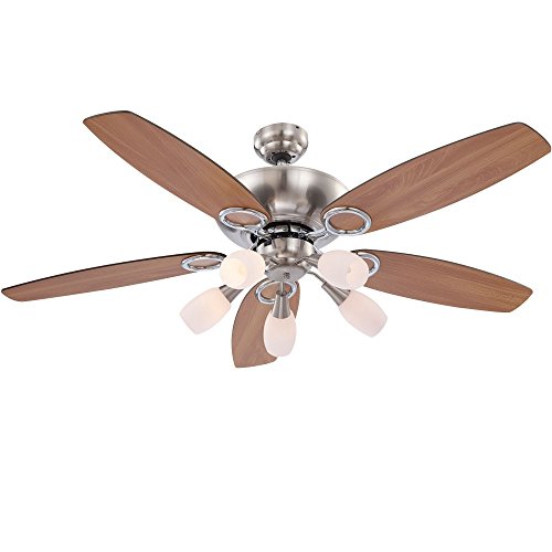 Ventilateur de plafond à LED 20W interrupteurs ...