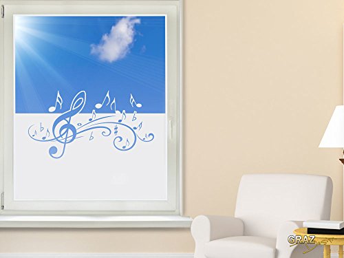 graz-design Fenêtre autocollant film pour autocollant pour fenêtre musique Remarque (Größe=100x57cm) code EAN B00KX0QYFW 