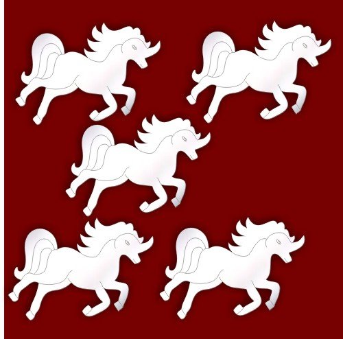 Décoration à suspendre Motif gravé UNICORN miro...