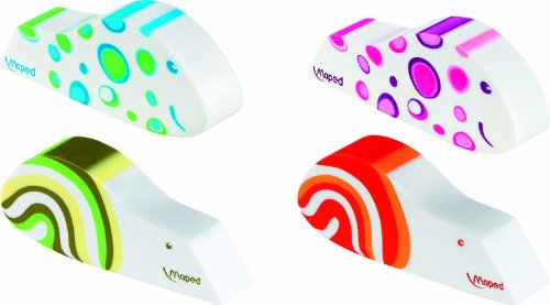 Ergo fun fancy assorti design gomme (lot de 24)